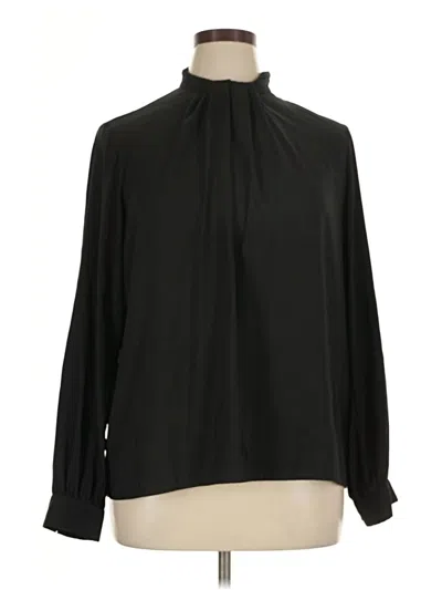 Pre-owned Express Long Sleeve Blouse In Black