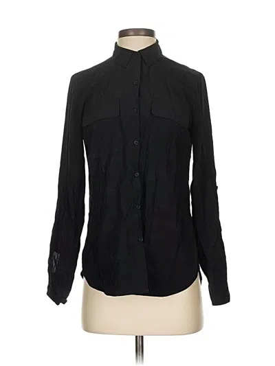 Pre-owned Express Long Sleeve Blouse In Black