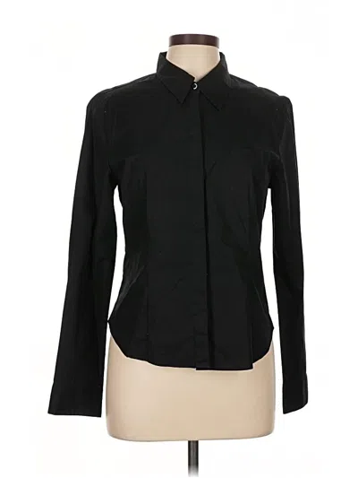 Pre-owned Express Long Sleeve Blouse In Black
