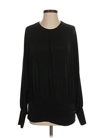 Pre-owned Express Long Sleeve Blouse In Black
