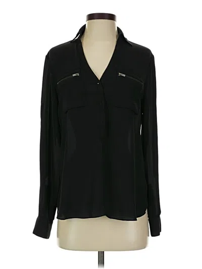 Pre-owned Express Long Sleeve Blouse In Black