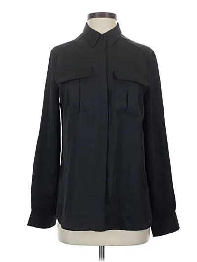 Pre-owned Express Long Sleeve Blouse In Black