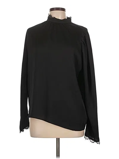 Pre-owned Express Long Sleeve Blouse In Black