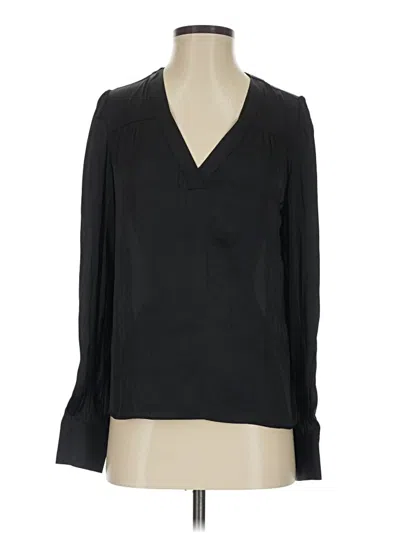 Pre-owned Express Long Sleeve Blouse In Black