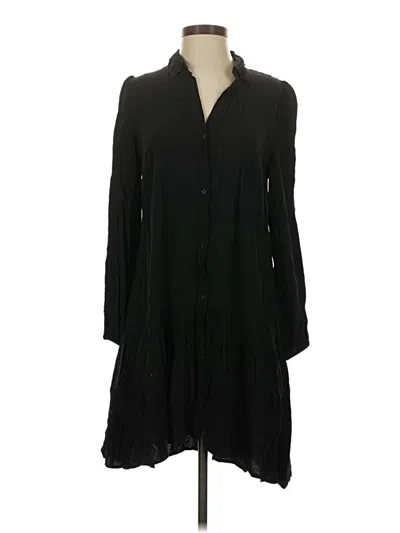 Pre-owned Express Long Sleeve Blouse In Black