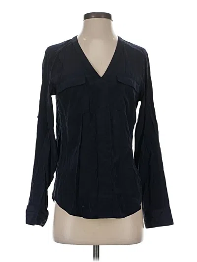 Pre-owned Express Long Sleeve Blouse In Black