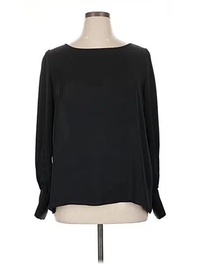 Pre-owned Express Long Sleeve Blouse In Black