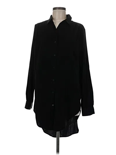 Pre-owned Express Long Sleeve Blouse In Black