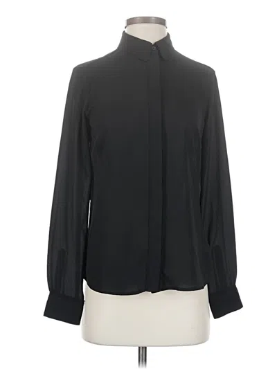 Pre-owned Express Long Sleeve Blouse In Black