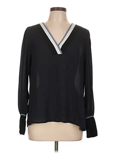 Pre-owned Express Long Sleeve Blouse In Black