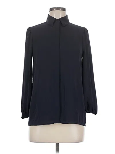 Pre-owned Express Long Sleeve Blouse In Black