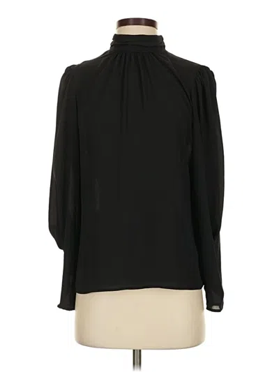 Pre-owned Express Long Sleeve Blouse In Black