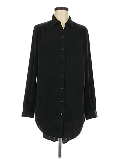 Pre-owned Express Long Sleeve Blouse In Black
