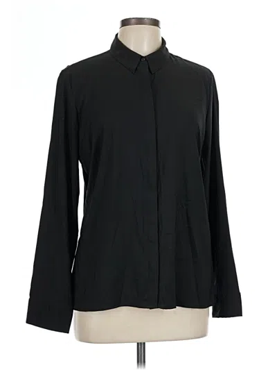 Pre-owned Express Long Sleeve Blouse In Black
