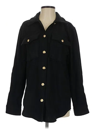 Pre-owned Express Long Sleeve Blouse In Black