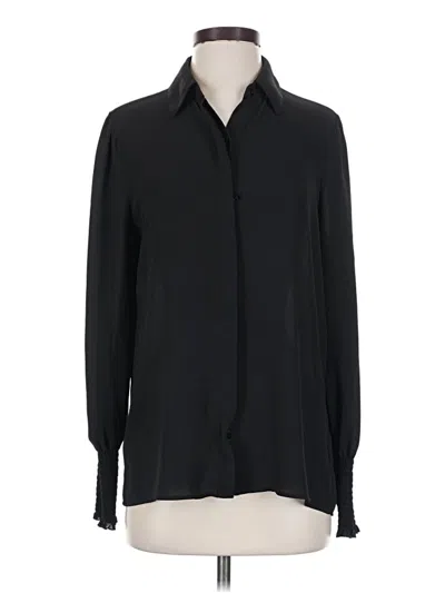 Pre-owned Express Long Sleeve Blouse In Black