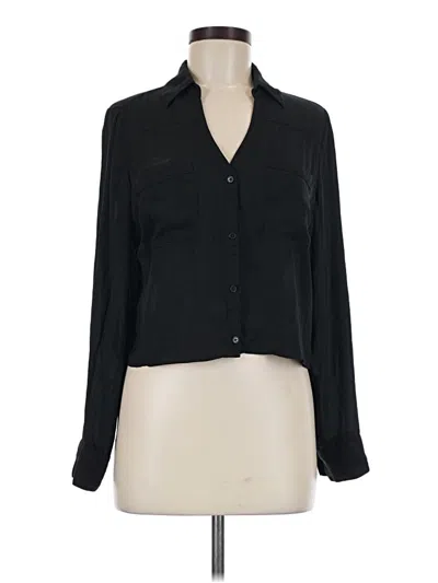 Pre-owned Express Long Sleeve Blouse In Black