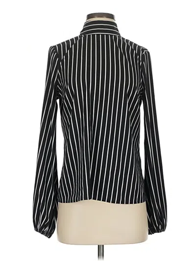 Pre-owned Express Long Sleeve Blouse In Black