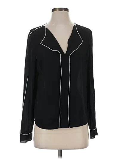 Pre-owned Express Long Sleeve Blouse In Black