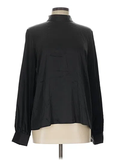 Pre-owned Express Long Sleeve Blouse In Black