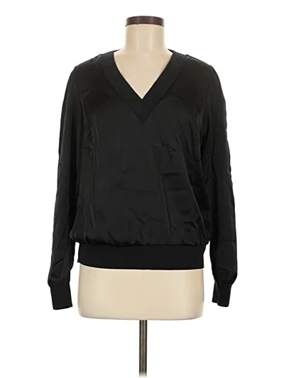 Pre-owned Express Long Sleeve Blouse In Black