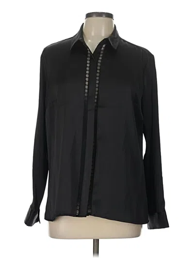 Pre-owned Express Long Sleeve Blouse In Black