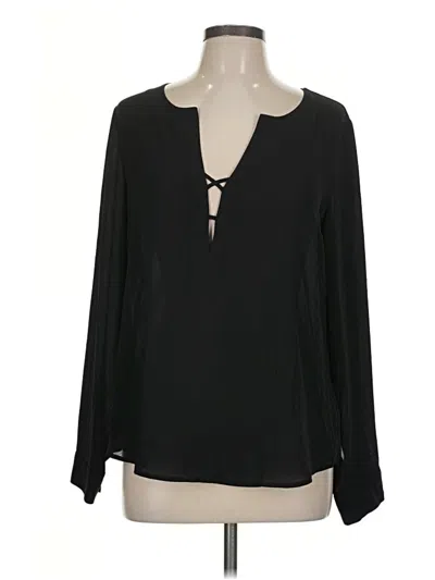 Pre-owned Express Long Sleeve Blouse In Black