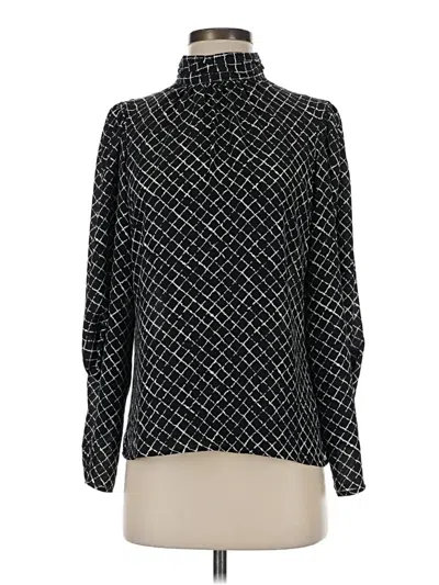 Pre-owned Express Long Sleeve Blouse In Black