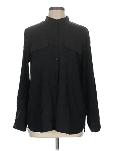 Pre-owned Express Long Sleeve Blouse In Black