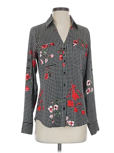 Pre-owned Express Long Sleeve Blouse In Black