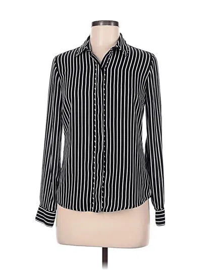 Pre-owned Express Long Sleeve Blouse In Black