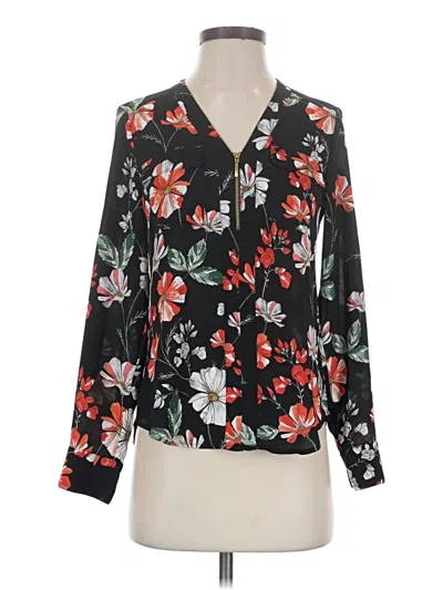 Pre-owned Express Long Sleeve Blouse In Black