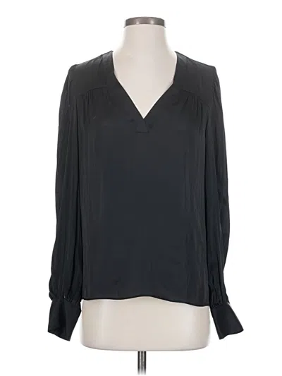 Pre-owned Express Long Sleeve Blouse In Blue