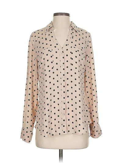 Pre-owned Express Long Sleeve Blouse In Brown