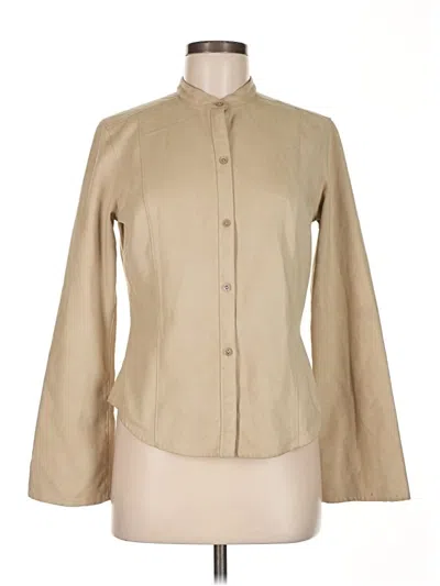 Pre-owned Express Long Sleeve Blouse In Brown