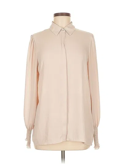 Pre-owned Express Long Sleeve Blouse In Brown