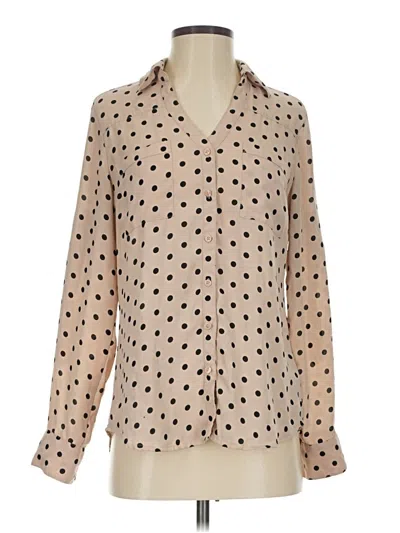 Pre-owned Express Long Sleeve Blouse In Brown