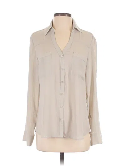 Pre-owned Express Long Sleeve Blouse In Brown