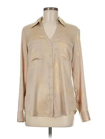 Pre-owned Express Long Sleeve Blouse In Brown