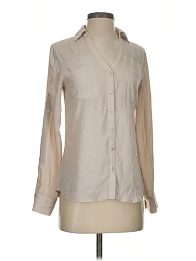 Pre-owned Express Long Sleeve Blouse In Brown