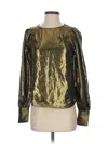 Express Long Sleeve Blouse In Gold
