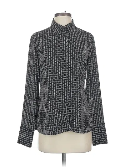 Pre-owned Express Long Sleeve Blouse In Gray