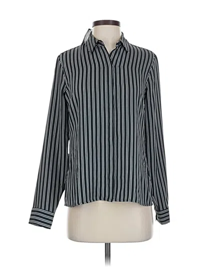 Pre-owned Express Long Sleeve Blouse In Gray