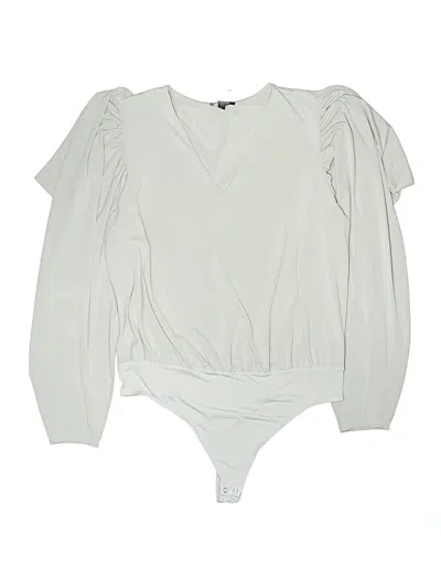 Pre-owned Express Long Sleeve Blouse In Gray