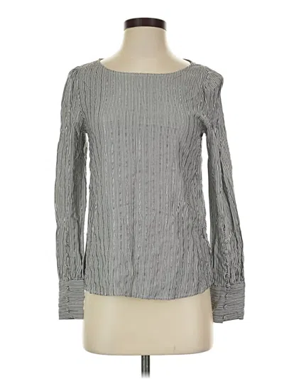 Pre-owned Express Long Sleeve Blouse In Gray