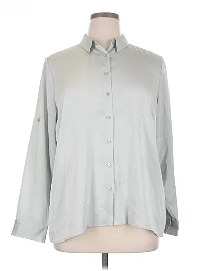 Express Long Sleeve Blouse In Gray