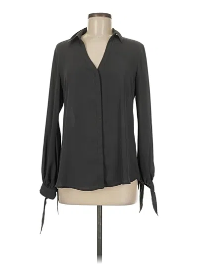 Pre-owned Express Long Sleeve Blouse In Green