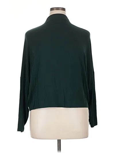 Pre-owned Express Long Sleeve Blouse In Green