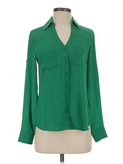 Express Long Sleeve Blouse In Green