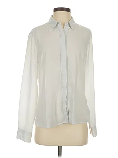 Pre-owned Express Long Sleeve Blouse In Ivory